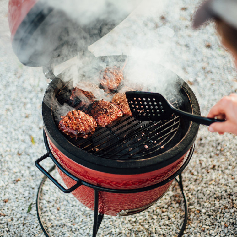 Kamado Joe Joe Jr 13.5-inch Portable Charcoal Grill in Red